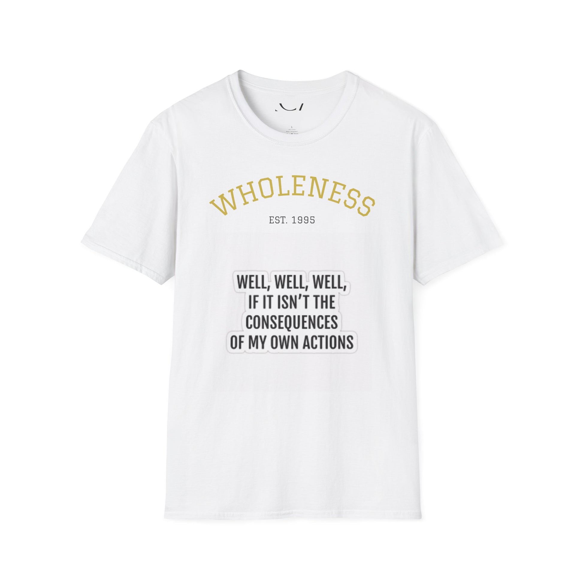 Wholeness Sarcasm T-Shirt, Unisex Humor Tee, Softstyle Graphic Shirt, Gift for Friends, Casual Wear, Sarcastic Quote Apparel